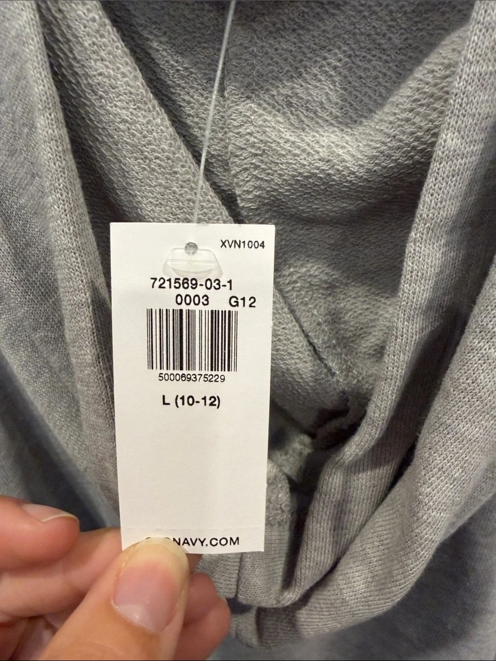 Old Navy Heather Gray Hooded Sweatshirt